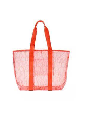 Victoria's Secret Mesh Carryall Beach Tote Bag (Orange)